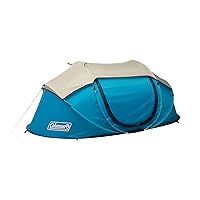 Coleman Pop-Up Camping Tent with Instant Setup, 2/4 Person Tent Sets Up in 10 Seconds with Pre-Assembled Poles, Adjustable Rainfly, & Taped Floor Seams