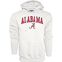 Men's Alabama Crimson Tide Hoodie White Arching Over, White, X-Large