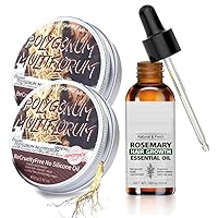 Hair Darkening Shampoo Bar & Rosemary Mint Hair Serum, Hair Regrowth Scalp Massage Serum Prevent Hair Loss