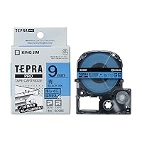 King Jim SC9BE Tepra PRO Clean Removable Label 0.3 inch (9 mm), Blue