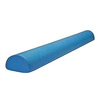 Body-Solid Tools Half Foam Roller - Ideal for Physical Therapy, Exercise and Balance Training, 1/2 Foam Roller Half Round Design, 36 Inch Length, Blue