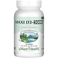 Vitamin D3 5000 IU (125 mcg) - High Dose Vitamin D 5000 IU for Healthy Bones, Teeth, Immune Support - Kosher Non GMO - High Potency VIT D3 - Pure Vitamin D Supplements for Women and Men - 90 Tablets