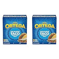 Ortega Taco Shells, Grande Hard & Soft, 8 Count (Pack of 2)