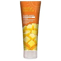Desert Essence, Island Mango Conditioner 8 fl. oz. - Gluten Free - Vegan - Cruelty Free - Mango Seed Butter - Shea Butter - Revitalizes Dry Hair
