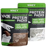 VADE Nutrition Chocolate Milkshake & Vanilla Milkshake 100% Whey Isolate Protein Bundle | 60 Servings