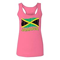 Jamaica Tee Jamaican National Country Flag Tee Carribean Women's Tank Top Racerback