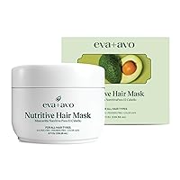 Deep Conditioning Hair Mask - Hydrating Hair Mask with Avocado –Nourishing Hair Mask for Dry Damaged Hair – Paraben and Sulfate-Free – 8 Fl Oz