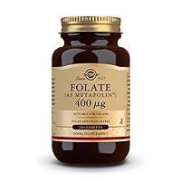 Folate 666 MCG DFE (Metafolin 400 MCG) 100 Tablets - Non-GMO, Vegan, Gluten Free, Dairy Free, Kosher - 100 Servings