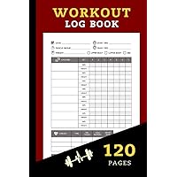 Workout Log Book: Gym Weight Lifting Log Book and Workout Journal for Bodybuilding Weightlifting & Home Workout Motivation | Gym Planner Exercise ... Book Gifts) | Red Black Design 120 Pages