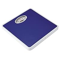 Medline Mechanical Bathroom Scale, 300 lb. Weight Capacity, Blue - Accurate and Durable Weight Measurement Tool for Home Use