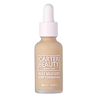 Carter Beauty By Marissa Carter Half Measure Dewy Foundation - Water Based, Hydrating, Light-To-Medium Sheer Finish - Vegan And Cruelty Free, Paraben And Sulfate Free - Creme Brulee - 1.01 OZ