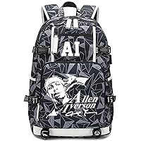 FANwenfeng Basketball Player Iverson Luminous Backpack Travel Backpack Fans Bag for Men Women (Style 6)