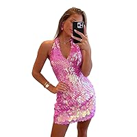 Sparkly Sequin Tight Homecoming Dresses for Teens 2024 Short Prom Cocktail Dresses for Women