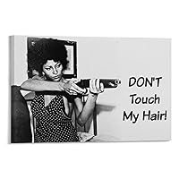 Fengyewenrou Pam Grier Coffy Actor Poster Retro Poster Art Poster (2) Canvas Poster Wall Art Decor Print Picture Paintings for Living Room Bedroom Decoration Frame-style 18x12inch(45x30cm)