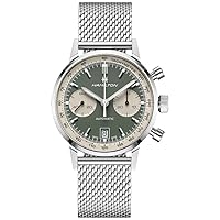 Hamilton Intra-Matic Chronograph Automatic Green Dial Men's Watch H38416160