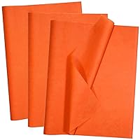 100 Sheets Orange Tissue Paper - Artdly 14 x 20 Inches Recyclable Orange Wrapping Paper Bulk for Weddings Birthday DIY Project Christmas Gift wrapping Crafts Decor