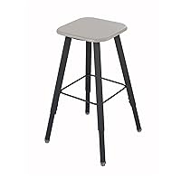 Safco Products 1205BE Alphabetter Stool for Alphabetter Stand-Up Desk (Sold Separately), Black Frame, Beige Seat Classroom and Home School Desk