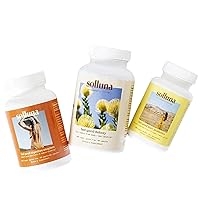Solluna by Kimberly Snyder Feel Good Digestive Starter Kit — Digestive Enzymes + SBO Probiotics + Colon Cleanse — Vegan Digestive Aids for Detoxification, Nutrient Absorption & Microflora Balance