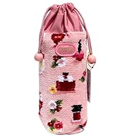 FEILER FRR-232021 FRAGRANCE ROSE Bottle Pouch, Fragrance Rose, Pale Pink, PET Bottle Case, Pink, Casual