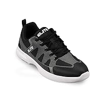 Men's Peak Bowling Shoes - 40% Lighter, Breathable Knitted Uppers, Universal Soles, 1-Year Warranty