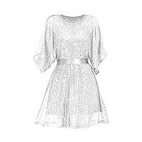 Wedtrend Women's Sparkly Sequin Dress Cocktail Dress Glitter Club Dress Ballroom Dress