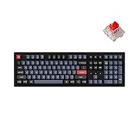 Keychron K10 Pro Wireless Custom Mechanical Keyboard, QMK/VIA Programmable Full-Size Bluetooth/Wired RGB Backlight with Hot-swappable Keychron K Pro Red Switch Compatible with Mac Windows Linux