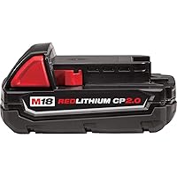 Milwaukee Electric Tool 48-11-1820 Red Lithium 2.0 Compact Battery Pack, 3.3