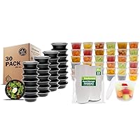 Freshware Meal Prep Bowl Containers 30 Pack with Lids + 50 Food Storage Containers 16 oz with Lids