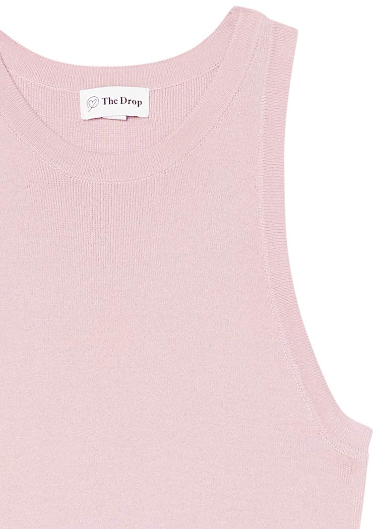 The Drop Women's Gabriela High-Neck Cut-In A-Line Side Slit Maxi Sweater Dress