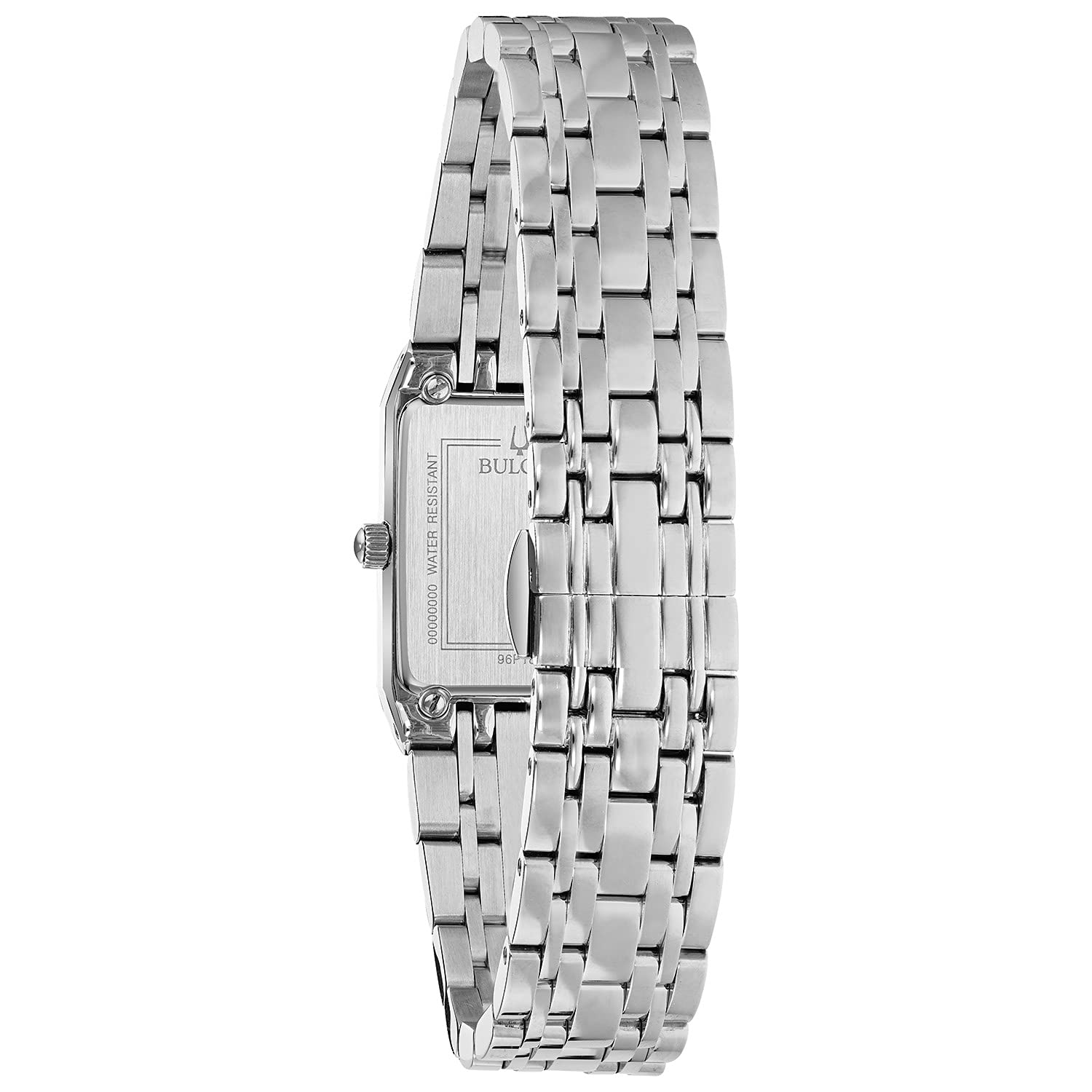 Bulova Ladies Modern Quadra Quartz Stainless Steel Bracelet Watch