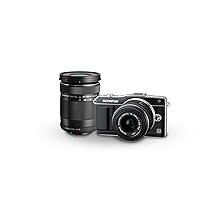 OM SYSTEM OLYMPUS E-PM2 16MP Mirrorless Digital Camera with 14-42mm and 40-150mm Two Lens Kit (Old Model)