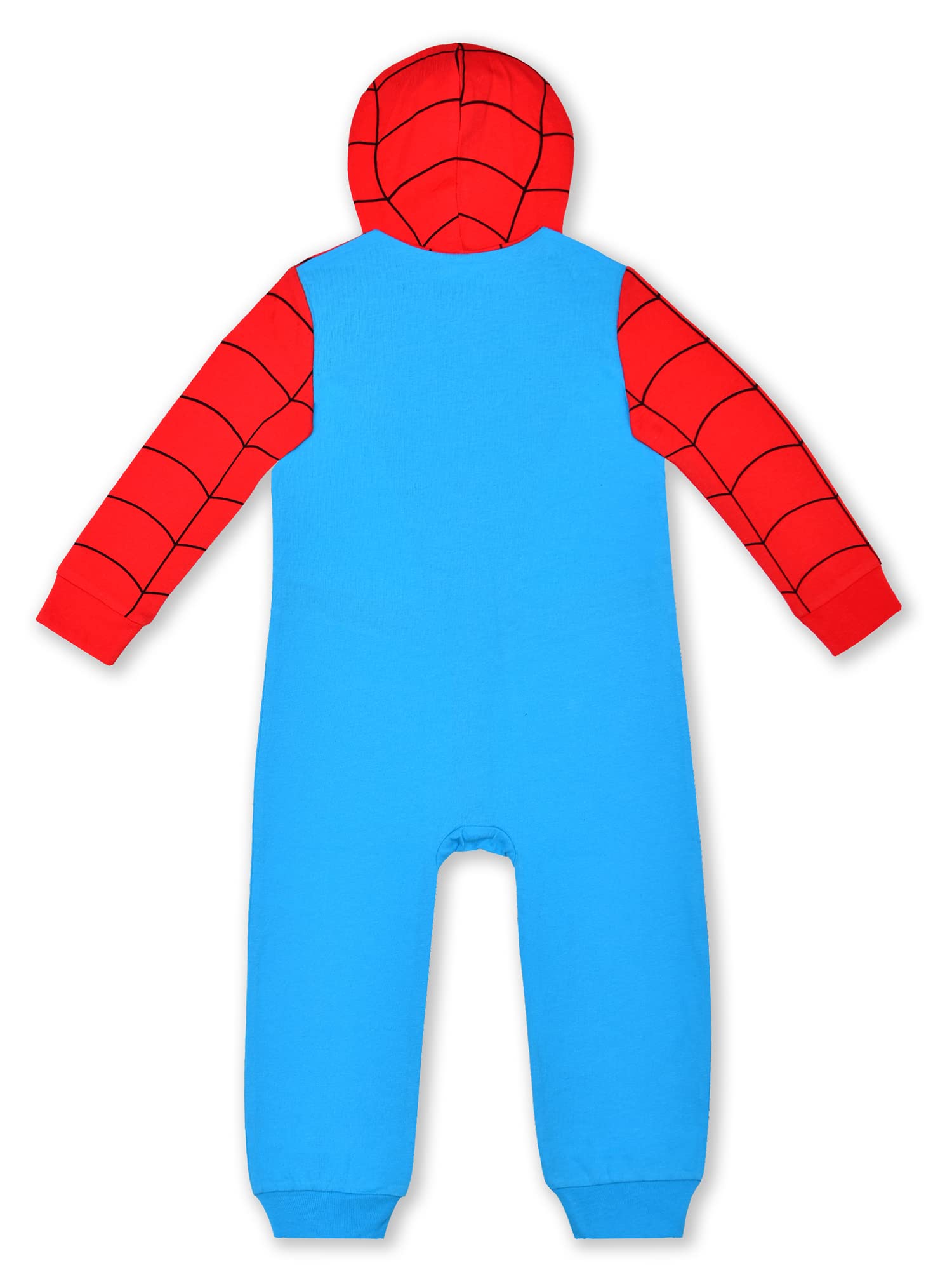 Marvel Hulk, Captain America, Iron Man or Spiderman Boys Zip Up Hooded Bodysuit for Infant and Toddler