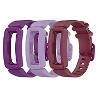 3-Pack Bands Compatible with Fitbit Ace 2 Replacement Strap for Kids