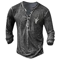 Compression Shirts for Men Long Sleeve Graphic and Embroidered Fashion T Shirt Spring and Autumn Long Sleeve Printed