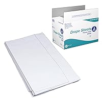 Dynarex 8131 Drape Sheet, 2-Ply Tissue, Disposable Paper Sheet Used by Medical Professionals for Patient Privacy and Protection, 40