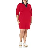 Tommy Hilfiger Women's Plus Everyday Soft Casual Sneaker Dress, Chili Pepper, 0X