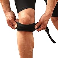 1PCS Adjustable Knee Strap Patellar Tendon Pressurized Protector Support Slider Pad rodilla Guard Badminton Running (Blue)