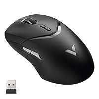 Rapoo VT9Pro Wireless Gaming Mouse - Esports Grade Performance Gaming Mice, PAW 3398 Sensor, 26000 DPI, 1ms Response Time, 68g Lightweight, 10 Programmable Buttons, Long Battery Life, Black