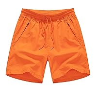 Men's Running Shorts Gym Workout Quick-Dry Athletic Sweat Shorts Mens 2 in 1 Mesh Lined Shorts with Phone Pocket
