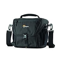 Lowepro LP37211-PKK Nova 170AW II Camera Shoulder Bag, Compact, 1.2 gal (5.5 L), Includes Rain Cover, Black