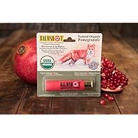 Two Pack of 100% Natural Organic Pomegranate Lip Balm