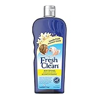 Pet-Ag Fresh ’n Clean Whitening Snowy-Coat Shampoo, Vanilla Scent - 18 oz - Bleach-Free Formula to Correct Yellow Discoloration - Strengthens & Moisturizes Coats - Soap Free