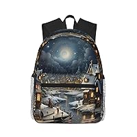 NEZIH Christmas Print Backpackfor Adults Stylish Travel,Work,Casual Daypack,Beach Sports Backpack