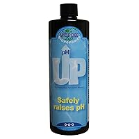 MICROBE LIFE HYDROPONICS pH Up Liquid Premium Buffering for pH Stability, Increases pH Levels When Nutrient pH is too Low, 16oz