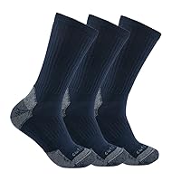 Carhartt Men's Midweight Cotton Blend Sock 3 Pack