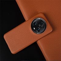 for Huawei Magic 5 Pro Case Leather Phone Cover for Honor Magic 5 lite Back Cases Protect,Brown,for Mate 30 Pro