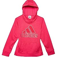 adidas Girls Pink Core Embossed Hoodie