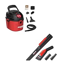 Shop-Vac 2021000 Micro Wet/Dry Vac Portable Compact Micro Vacuum and Nozzle Kit with LED Light