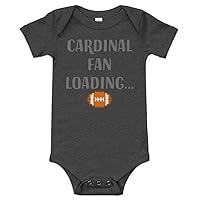 Cardinal Football Fan Loading Infant Short Sleeve Bodysuit