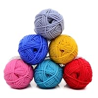 Double Knitting Yarn 25G Crochet Yarn Craft Making Knitting Yarn Balls Perfect for Arts & Crafts Random Color Dependable Performance